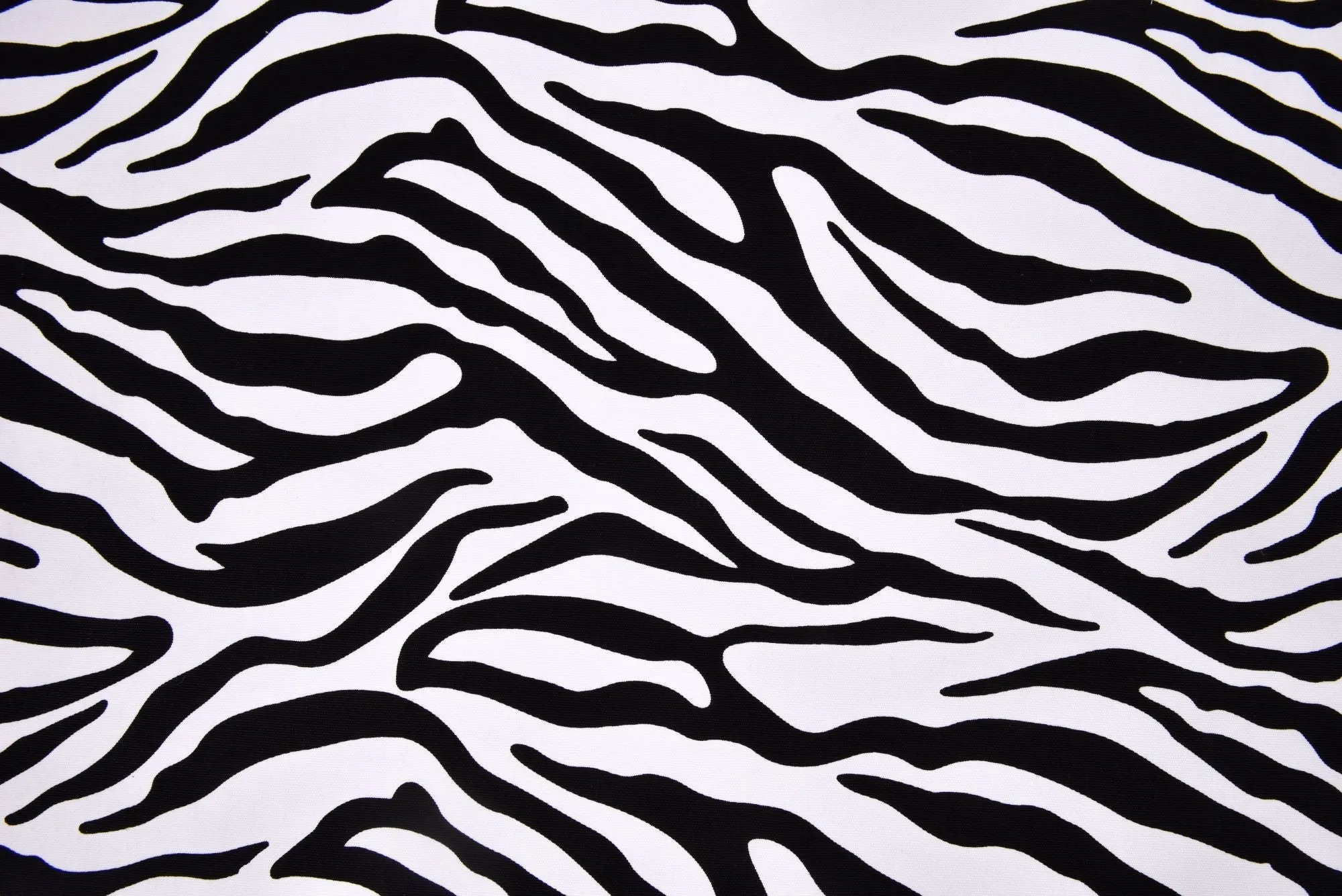 100% Cotton Half Panama Printed Fabric / Canvas printed Fabric / Black & White Zebra  Digital Print  Fabric