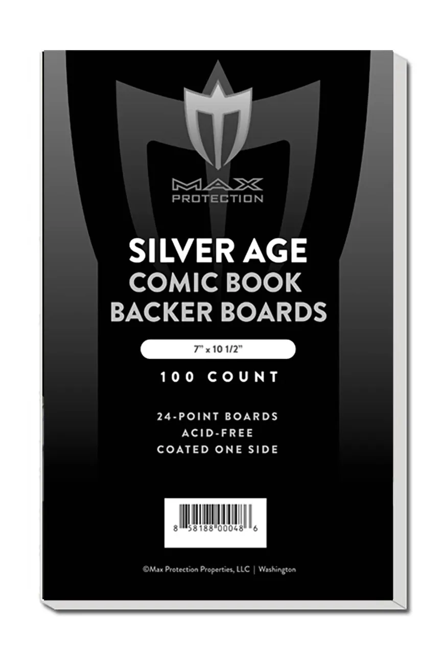 1000ct Case Silver Comic Backing Boards - 7x10-1/2