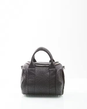 Alexander Wang Black Crinkled Top Handle Crossbody Bag