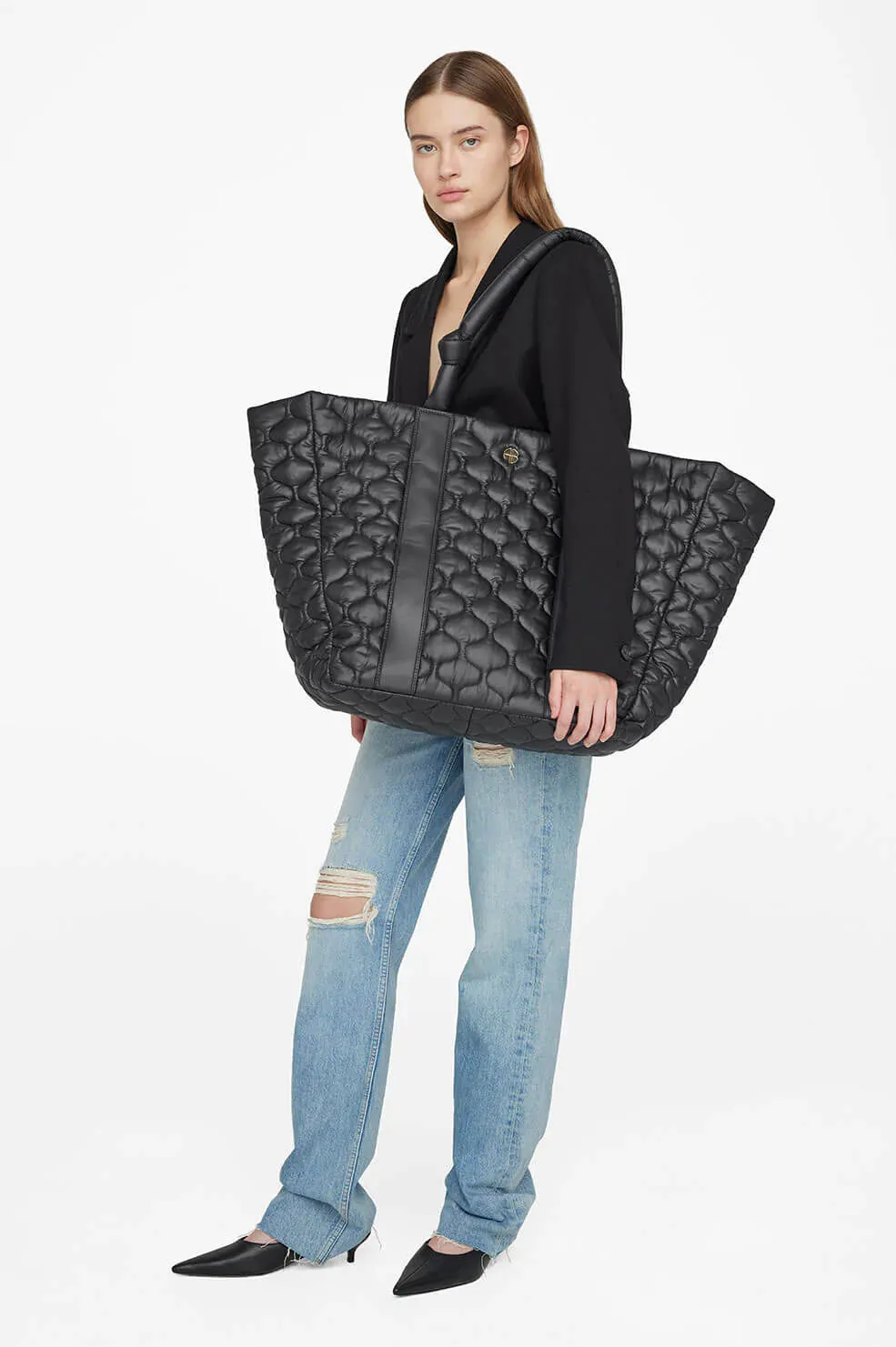 Anine Bing - Large Cloud Tote in Black