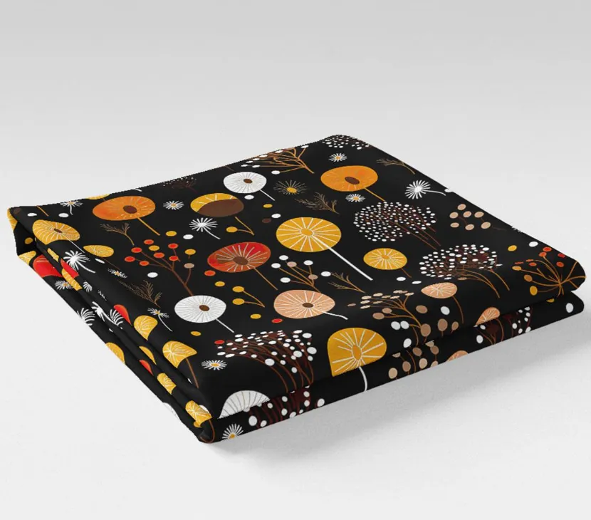 Autumn Series Modern Abstract Floral Fabric SCB051