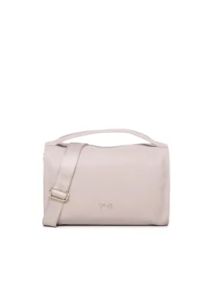 Beige Ecoleather Shoulder Bag