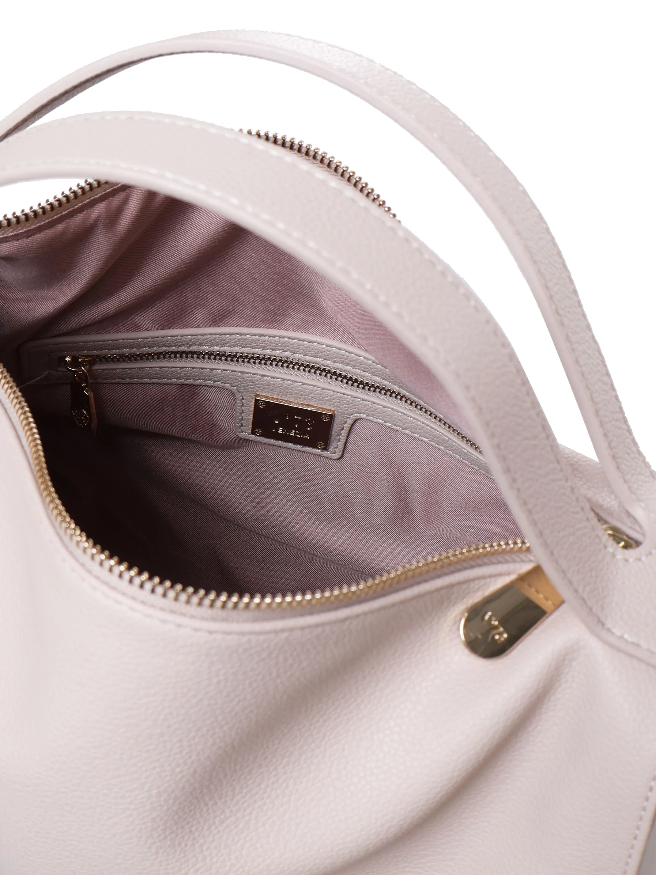 Beige Ecoleather Shoulder Bag