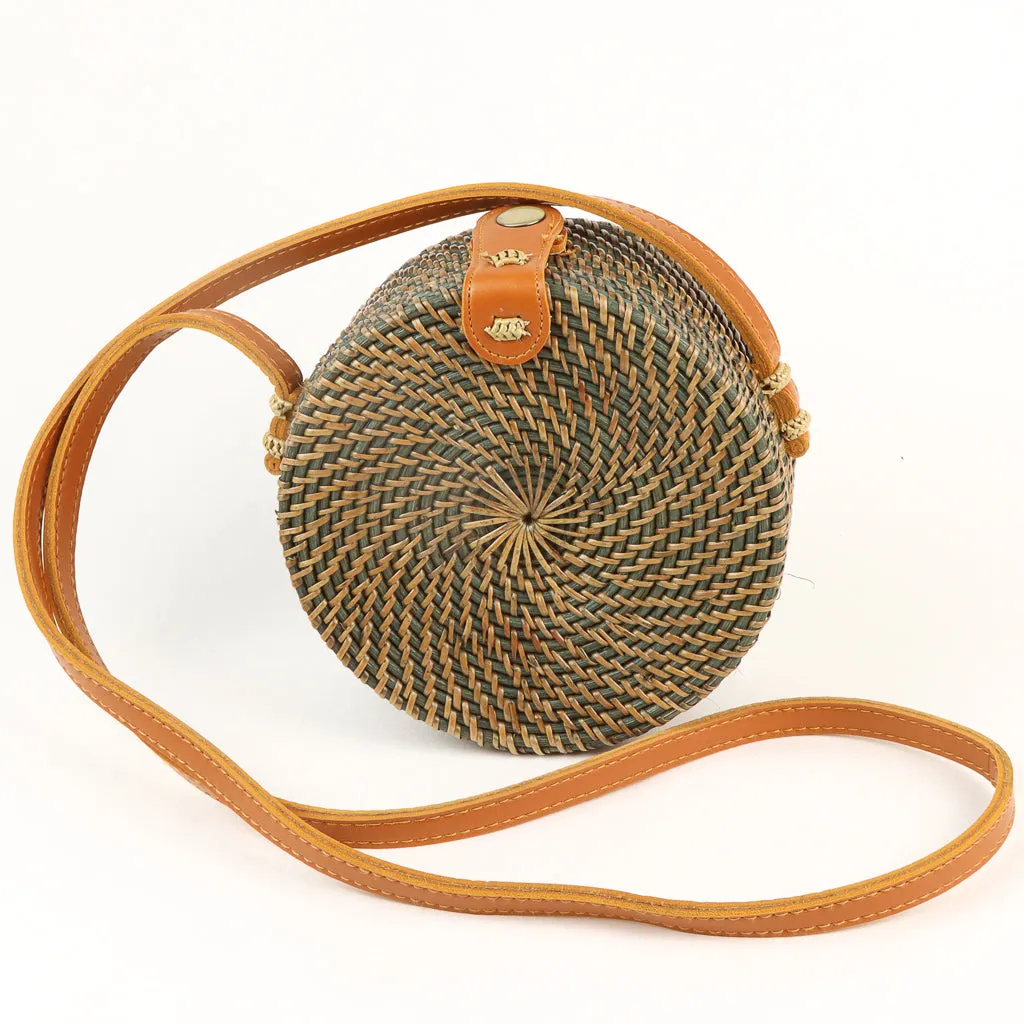 Boho Bag - Brown & Grey - Round