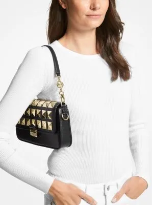 Bradshaw Small Studded Leather Shoulder Bag