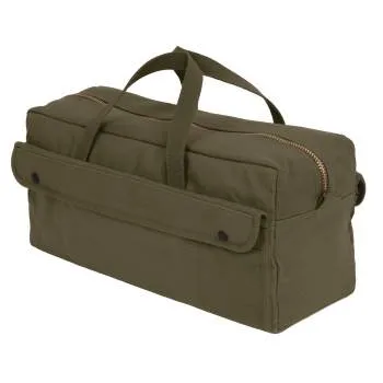 Canvas Jumbo Tool Bag With Brass Zipper