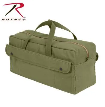 Canvas Jumbo Tool Bag With Brass Zipper