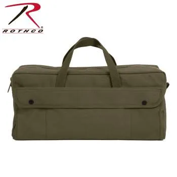 Canvas Jumbo Tool Bag With Brass Zipper