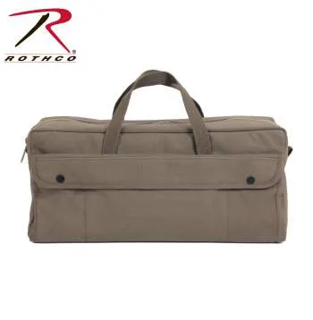 Canvas Jumbo Tool Bag With Brass Zipper