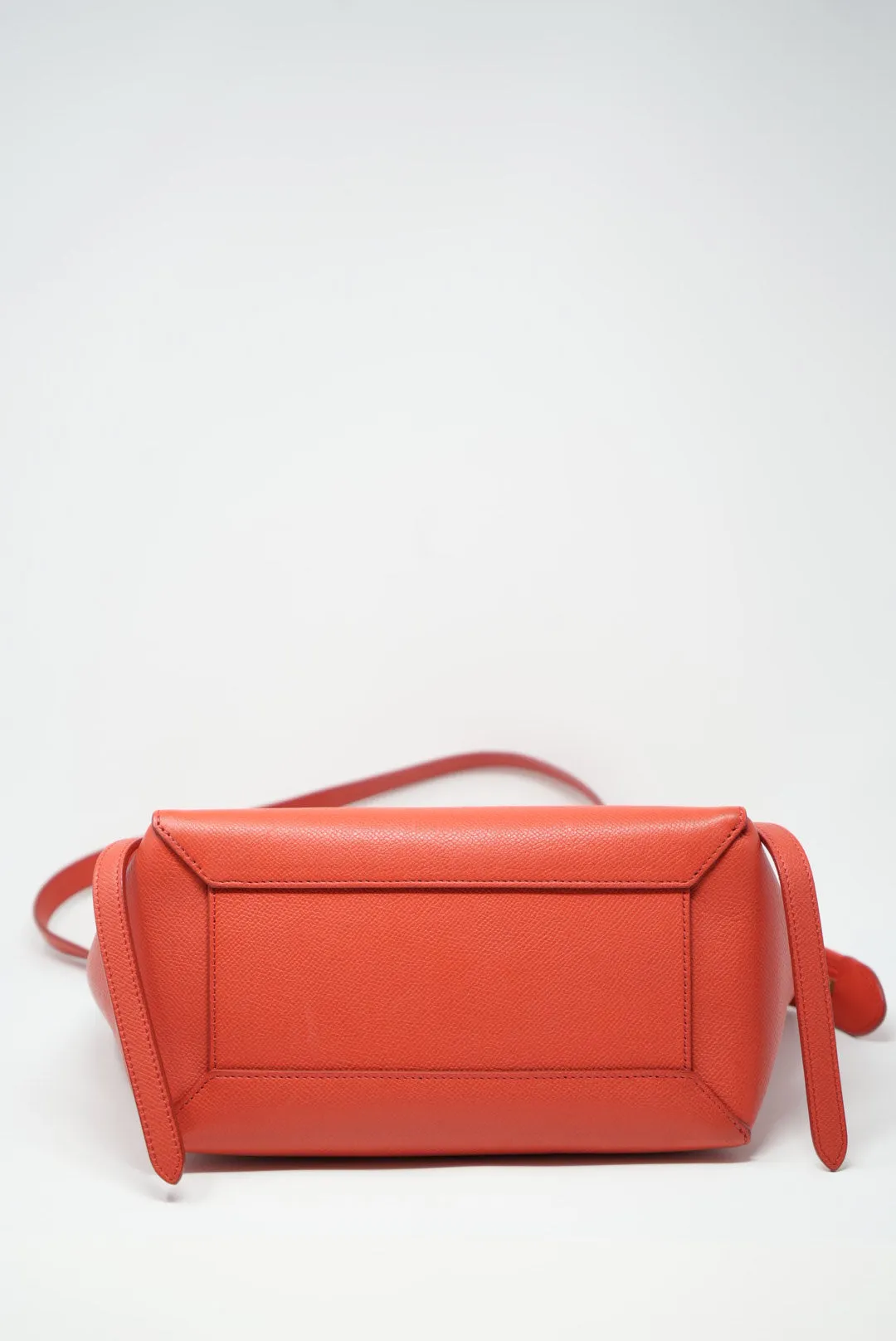 CELINE MICRO BELT BAG IN GRAINED CALFSKIN Orange