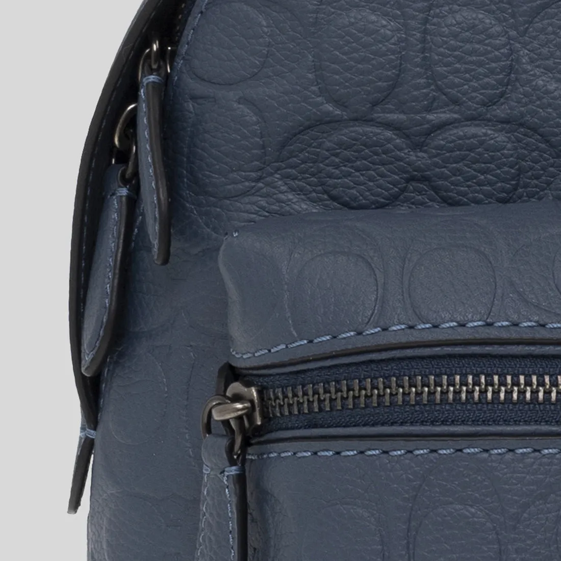 COACH Charter Backpack 24 In Signature Leather Denim CH762