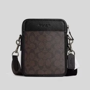 COACH Sullivan Crossbody In Signature Canvas Mahogany/Black CC009