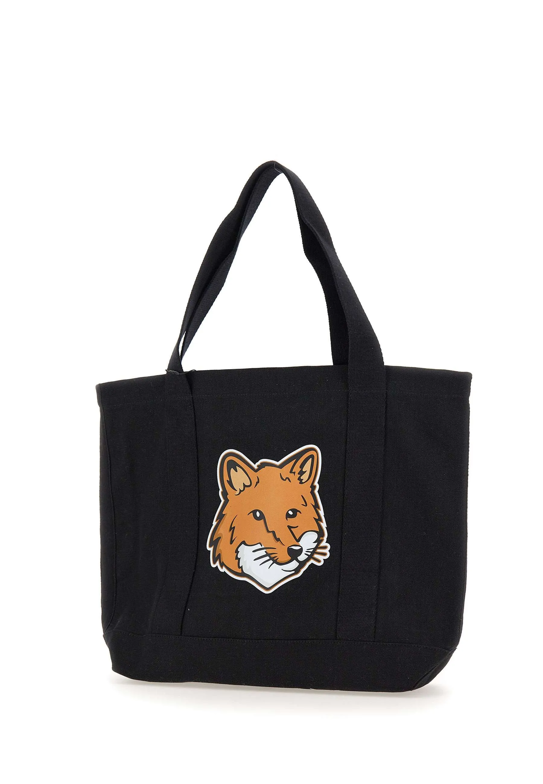 Cotton Shopper Bag with Fox Logo