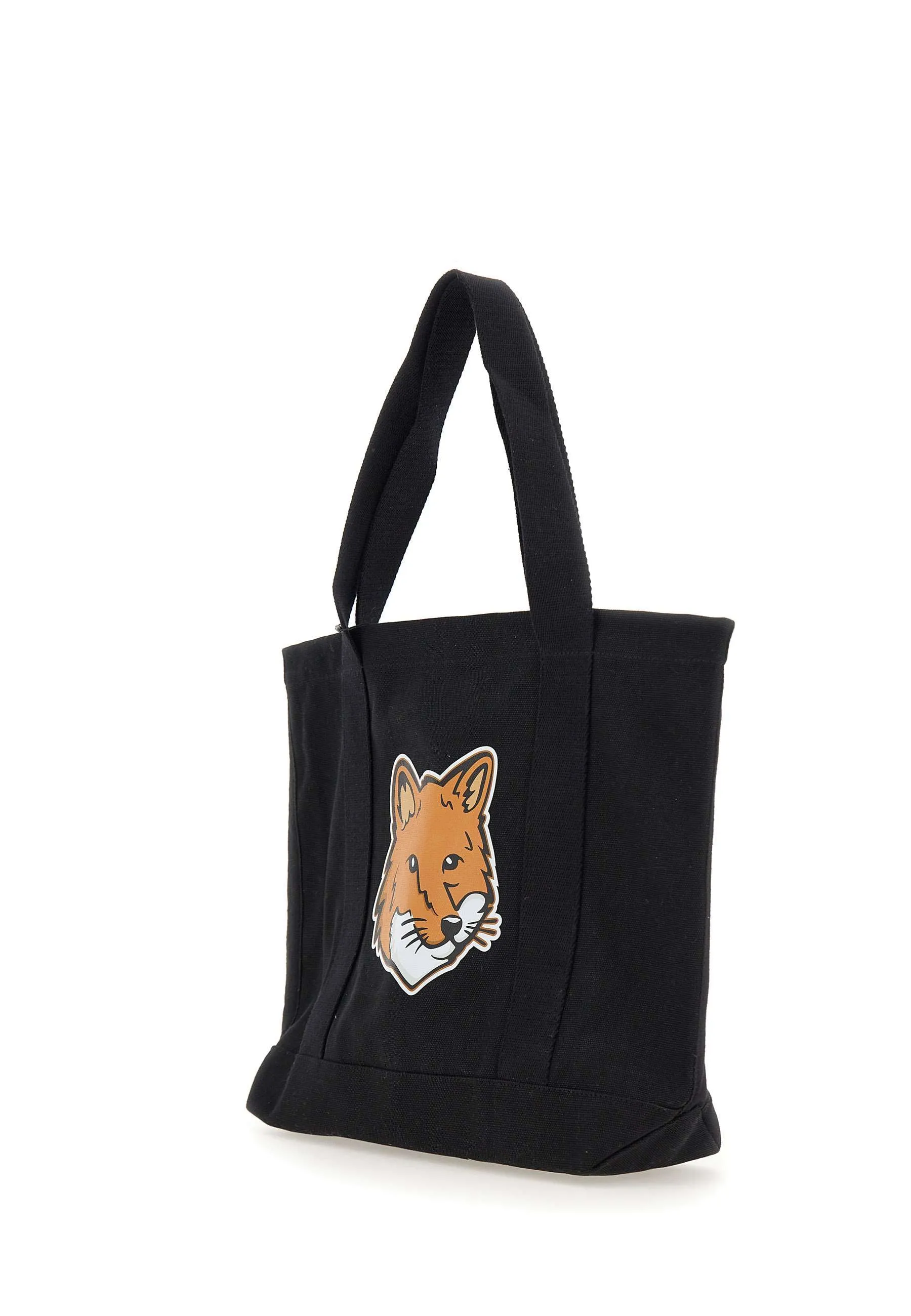 Cotton Shopper Bag with Fox Logo