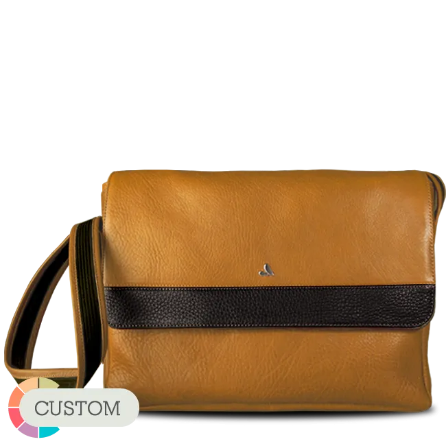 Custom Messenger Leather Bag for Macbook 15" & 16"