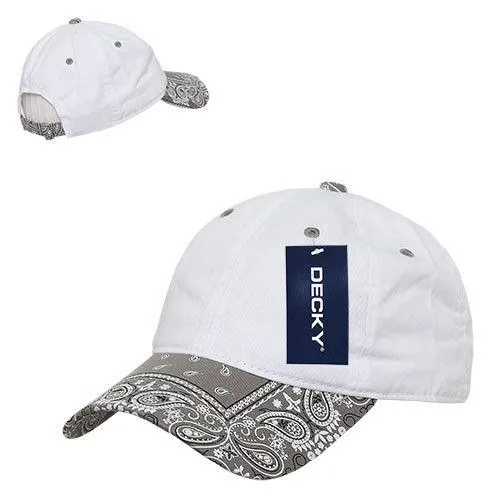 Decky Trendy Paisley Bandanna Polo 6 Panel Baseball Snapbacks Hats Caps Unisex