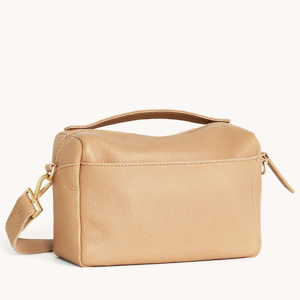 Evan Crossbody | Toast Tan/Brushed Gold | Sml