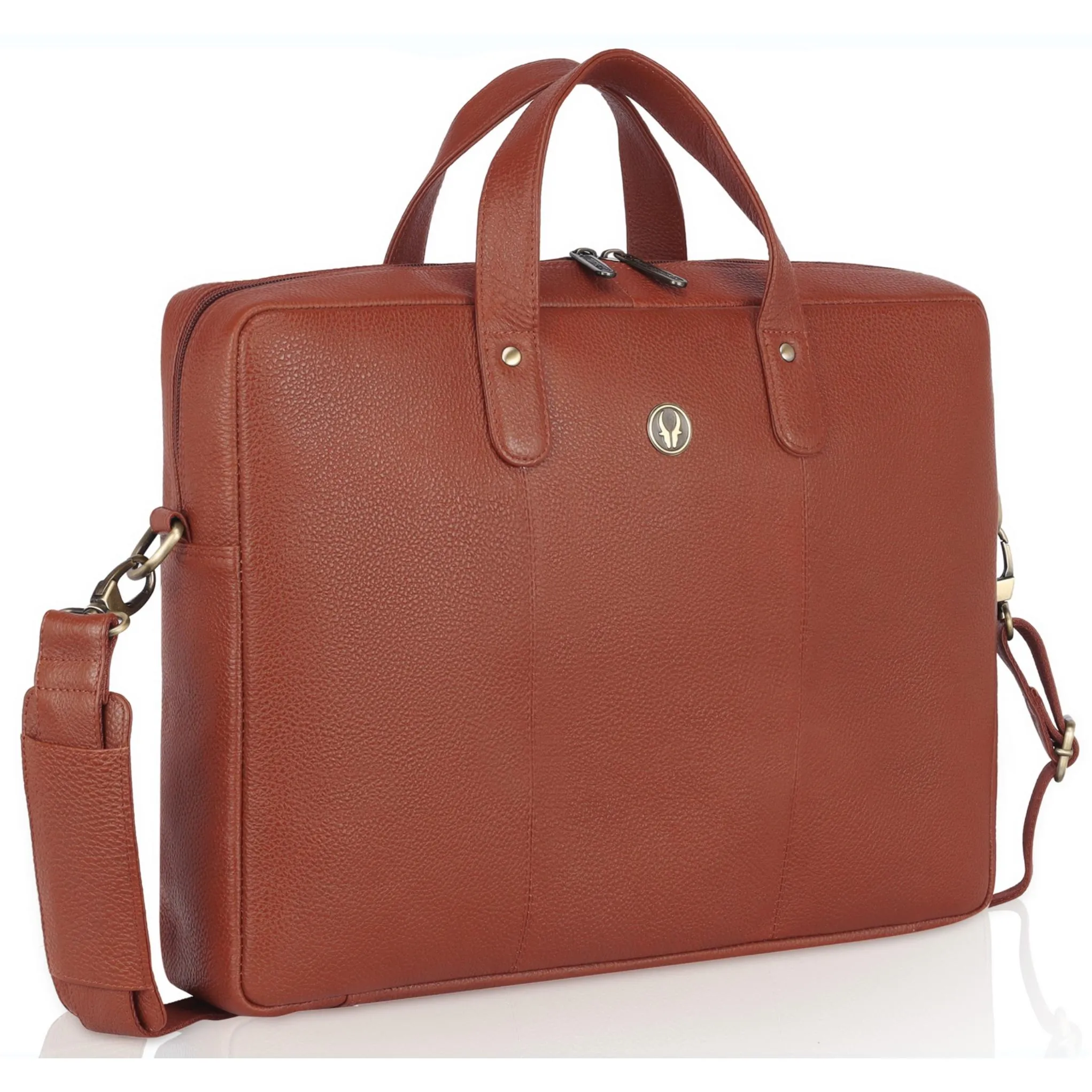 EVANDER Leather Laptop Messenger Bag for Men