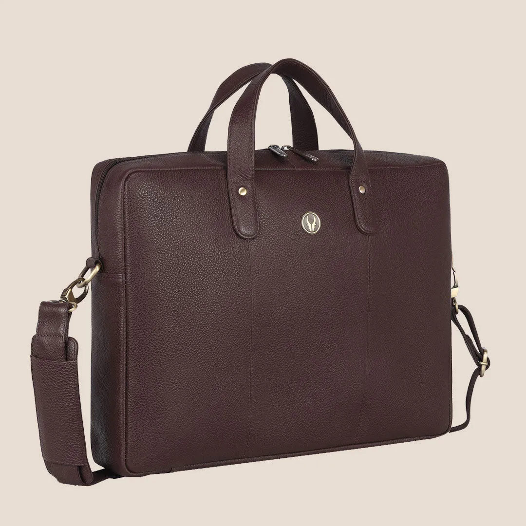 EVANDER Leather Laptop Messenger Bag for Men