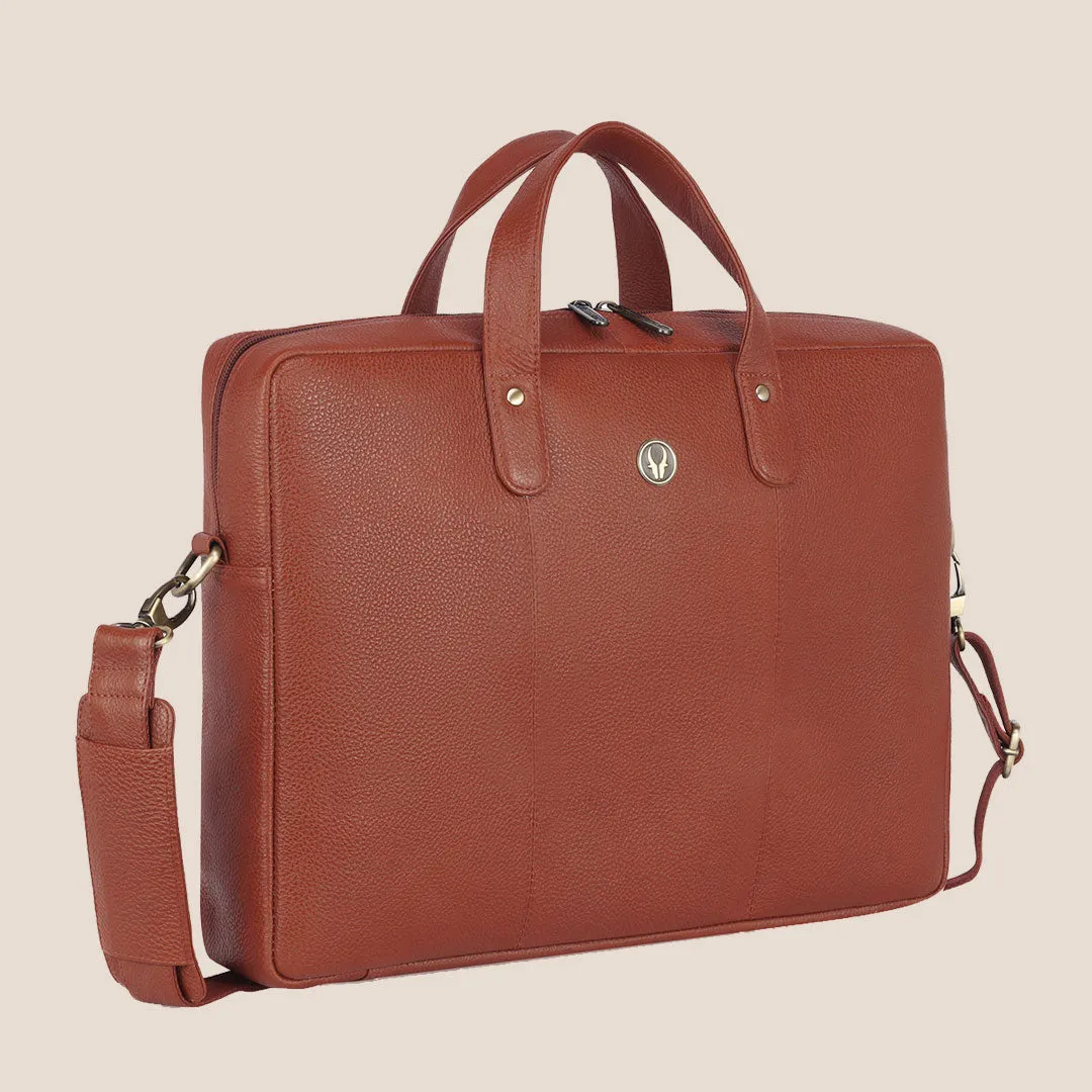 EVANDER Leather Laptop Messenger Bag for Men