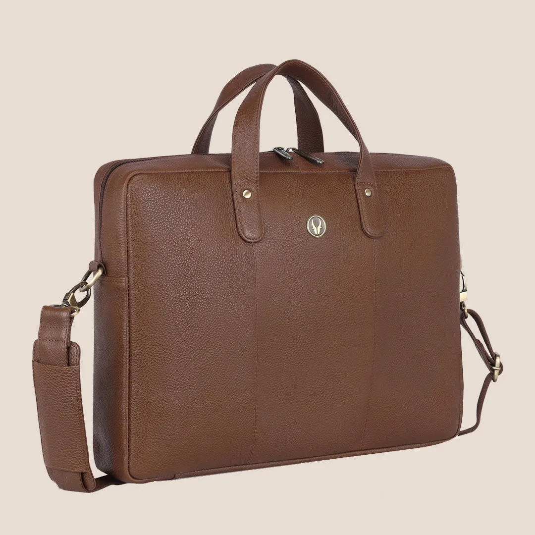 EVANDER Leather Laptop Messenger Bag for Men