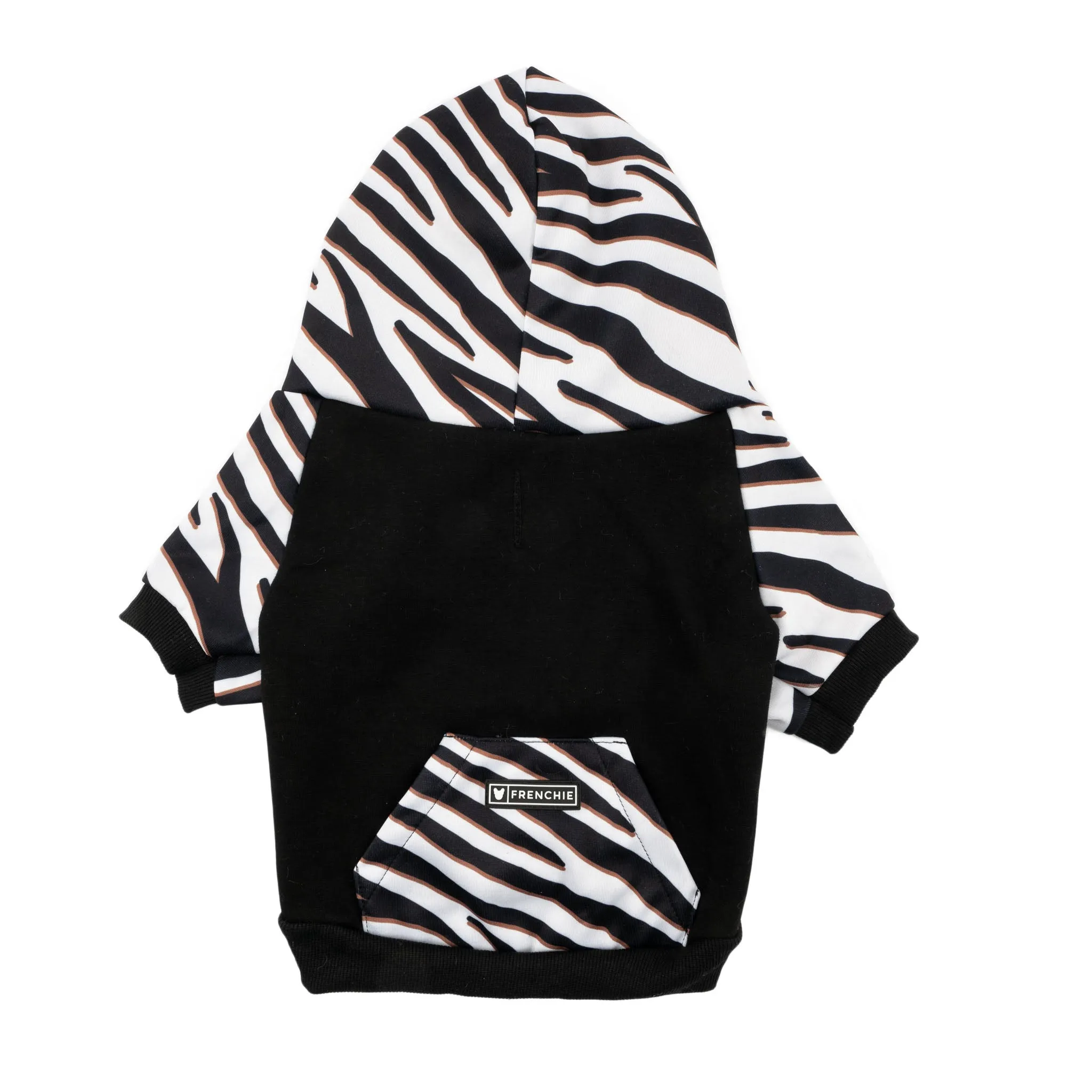 Frenchie Dog Hoodie - Zebra