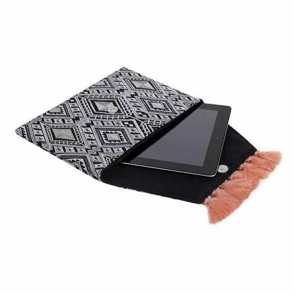 Geometric Clutch Bag With Tassels - Thailand