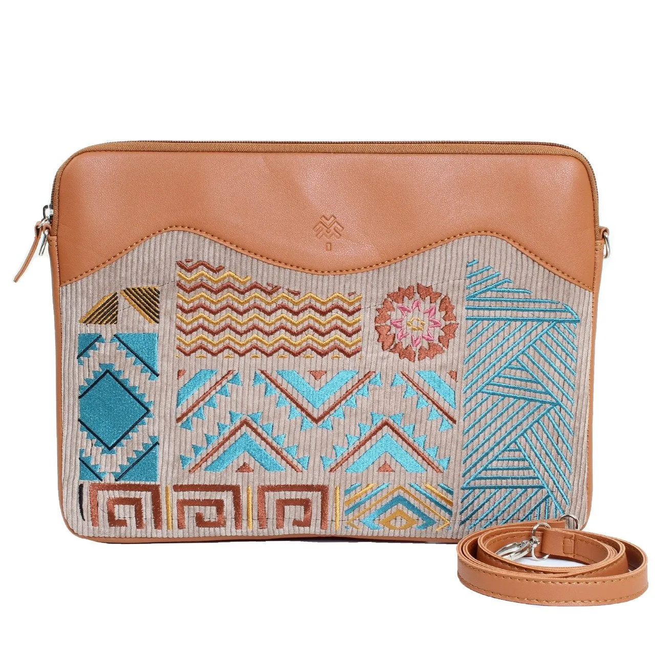 Geometric Laptop Sleeve Havane