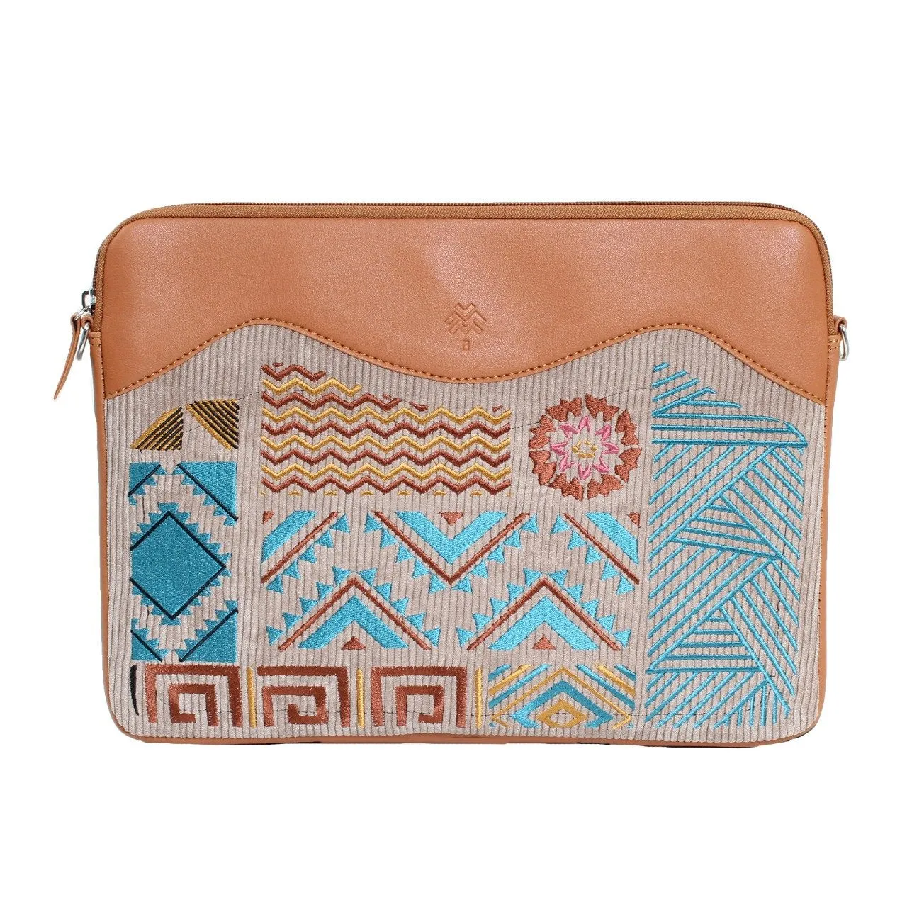 Geometric Laptop Sleeve Havane