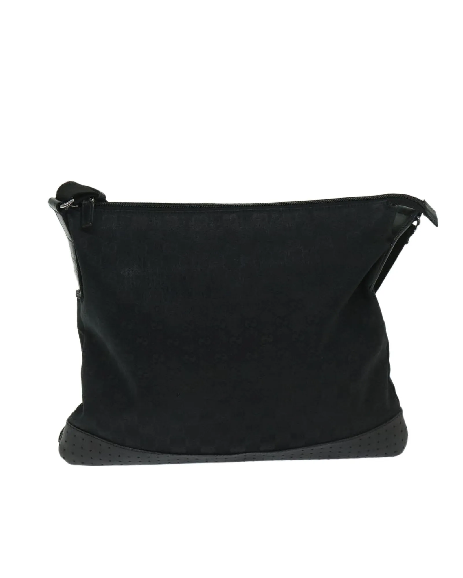 GG Canvas Shoulder Bag in Black