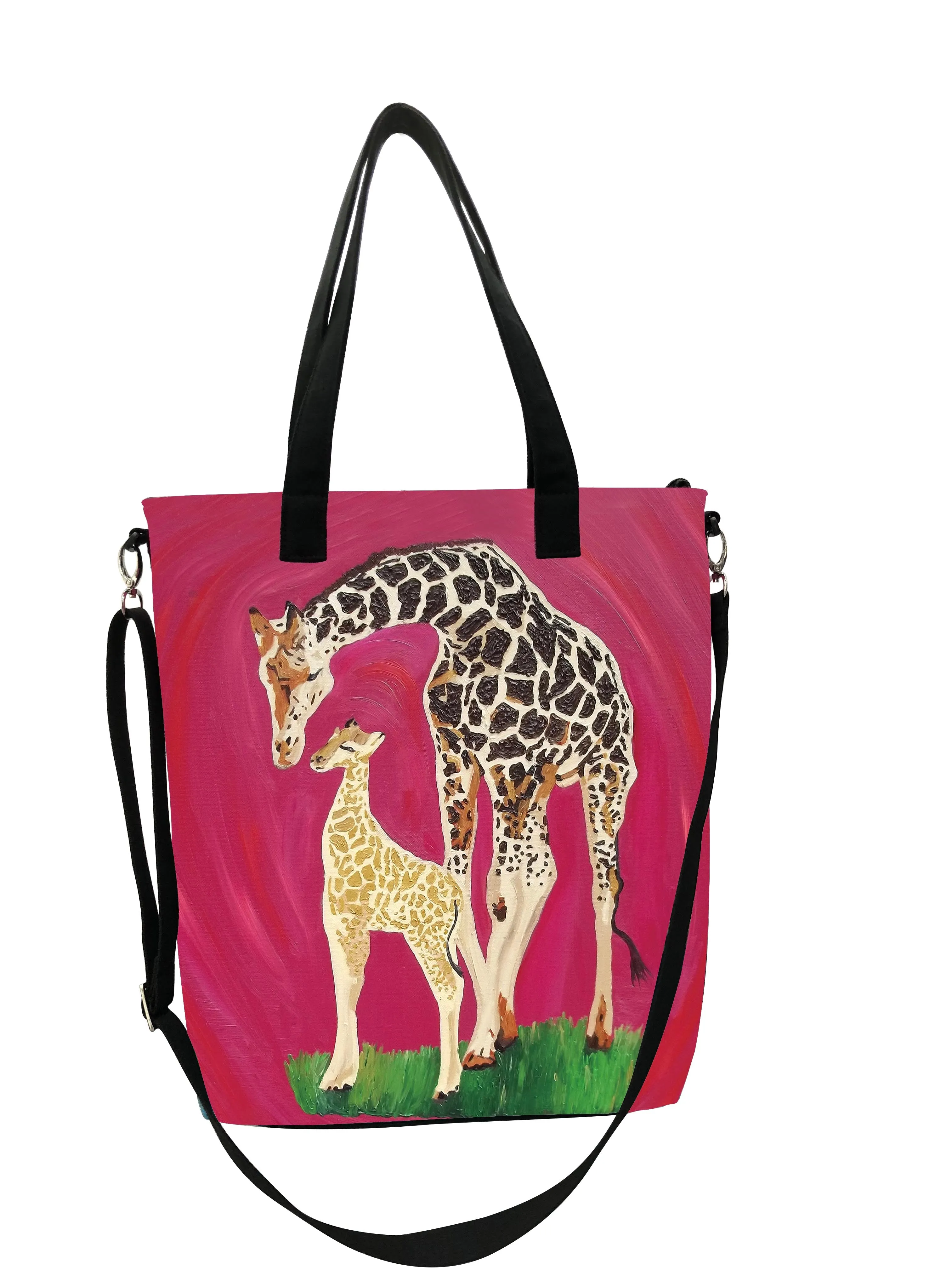 Giraffe Canvas Shoulder Bag - Full Circle