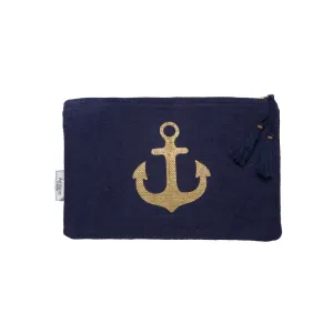 Gold Anchor Pouch