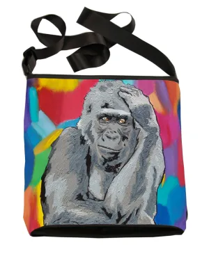 Gorilla Large Cross Body Bag - The Thinker