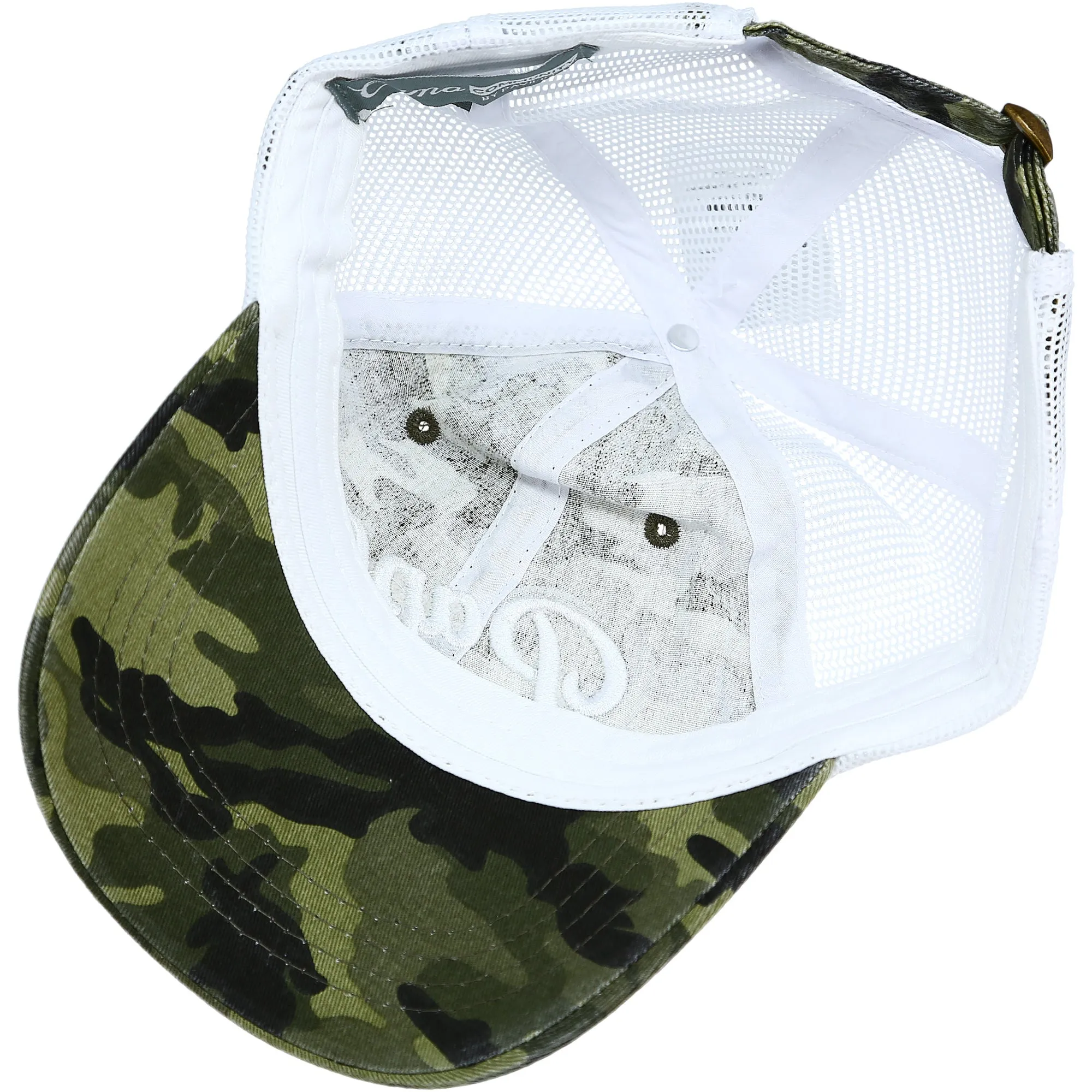 Grandpa Green Camo Adjustable Mesh Hat