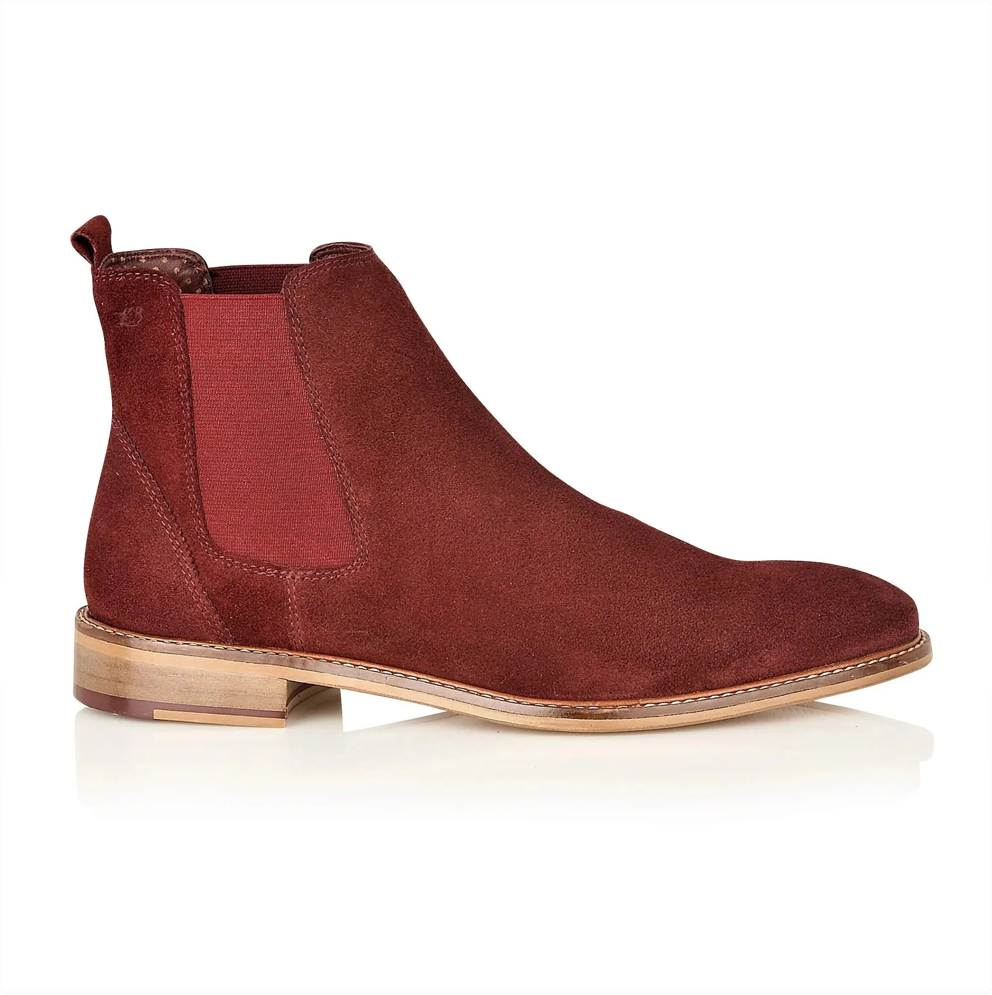 Hamilton Suede Chelsea Boot Bordo