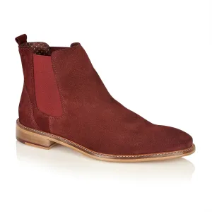 Hamilton Suede Chelsea Boot Bordo