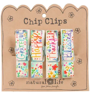 Happy Clips - Thankful & Grateful - Natural Life - FINAL SALE