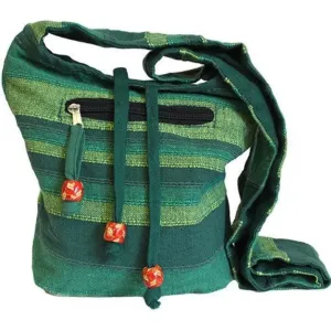 Indian Cotton Sling Bag - Nepal  Stripe - 6 Colours - Fairly Traded