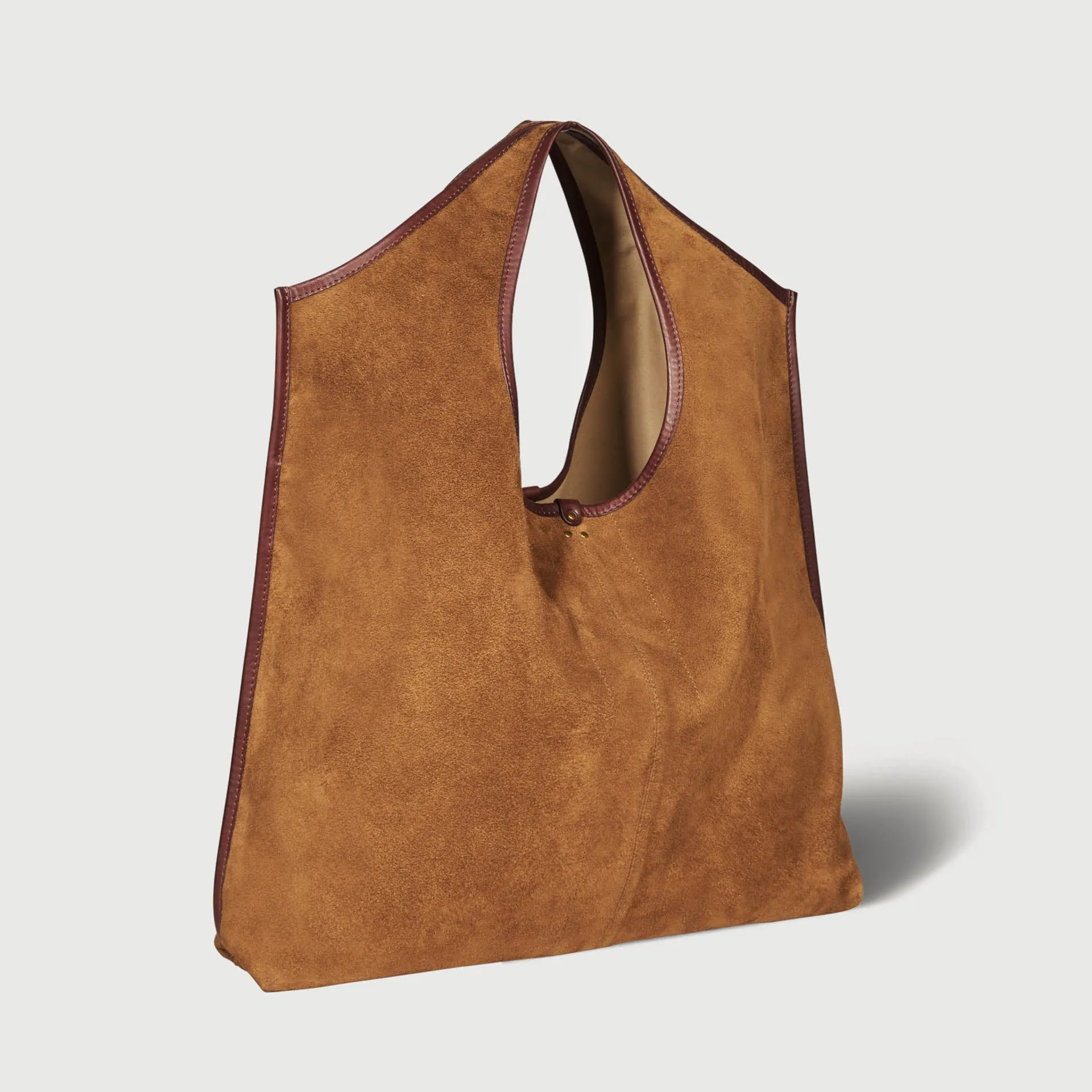 JEROME DREYFUSS SHOULDER BAG PACO CRT BROWN