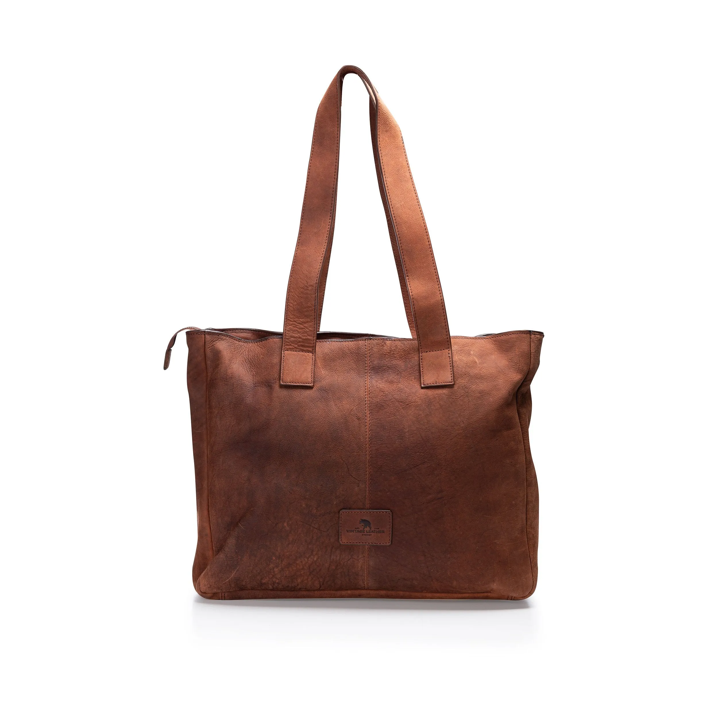 Leather Tote Bag for Laptop - The Astev