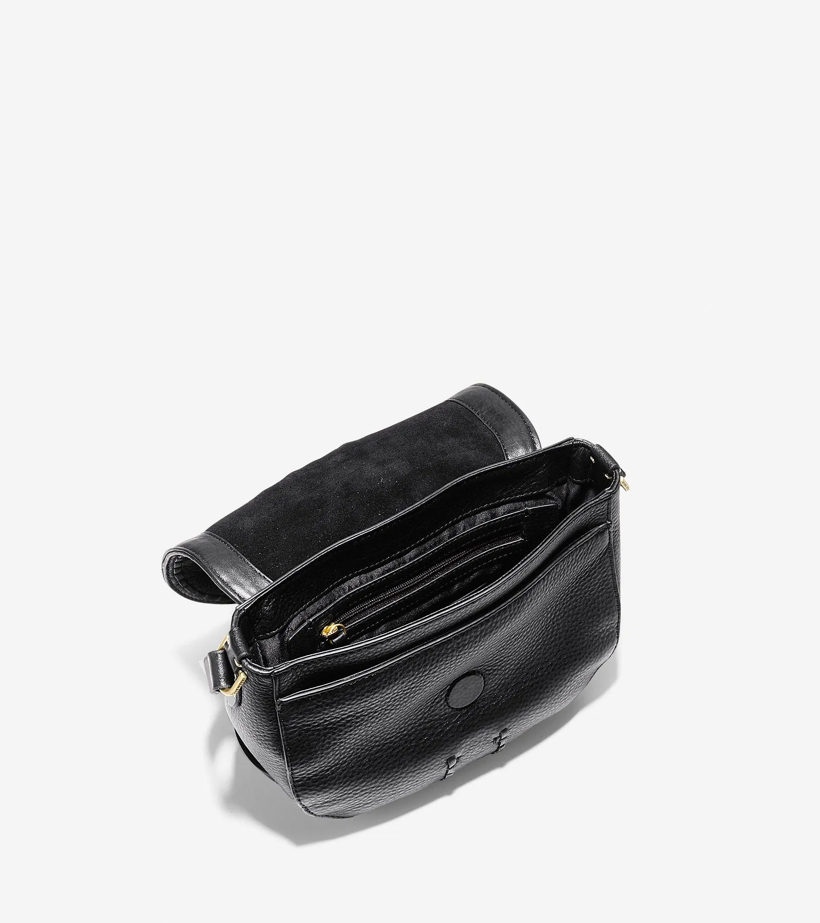 Loralie Whipstitched Mini Saddle Bag