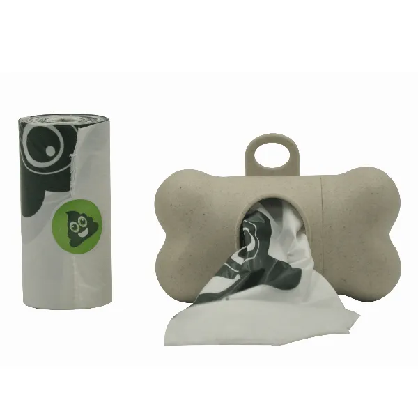 M-PETS Bamboo Waste Bag Dispenser