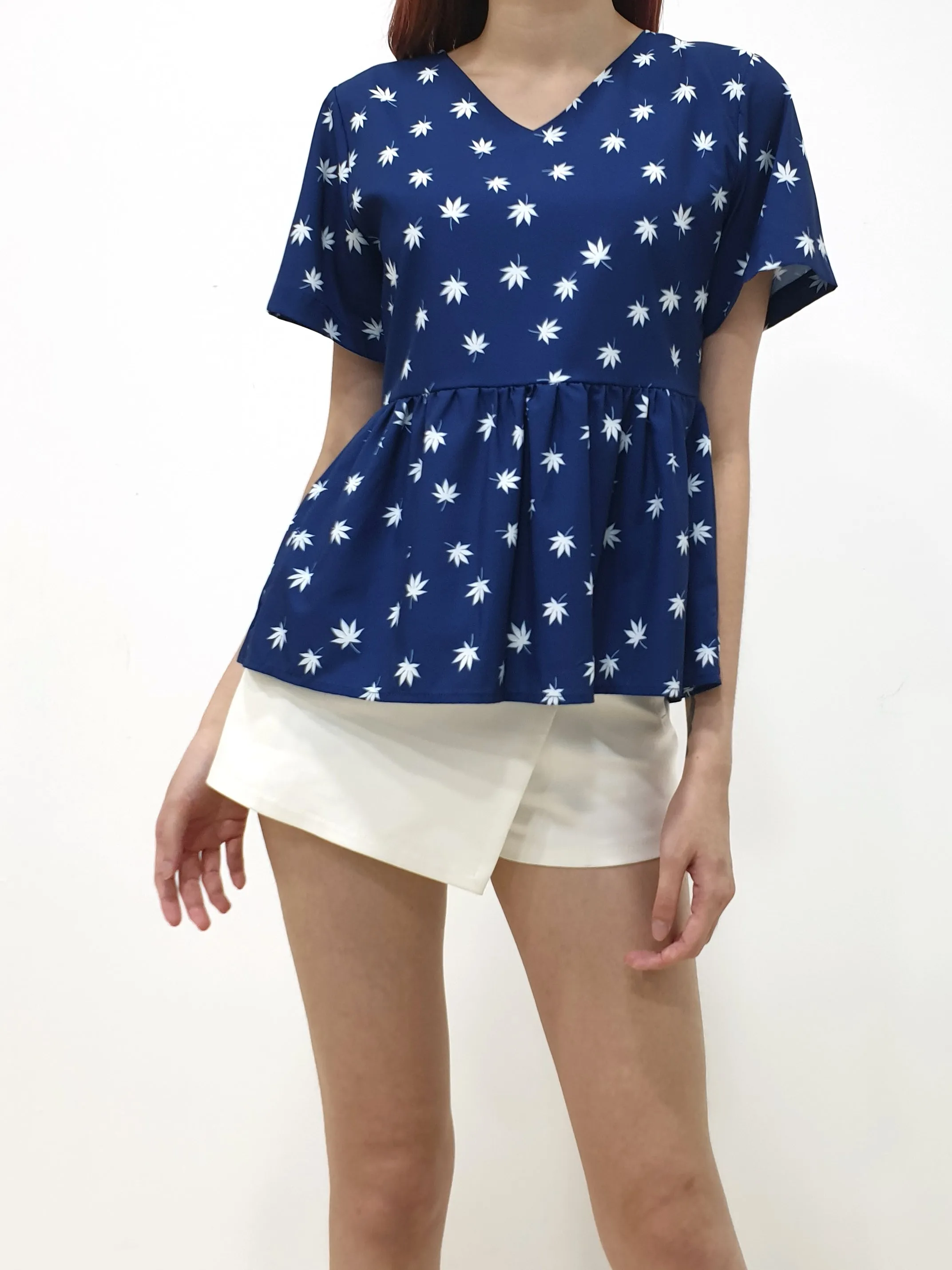 Maple Print Top (Non-returnable)