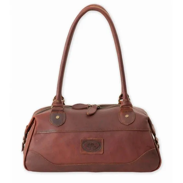 Melvill & Moon Leather Bowling Bag/Handbag | Brown