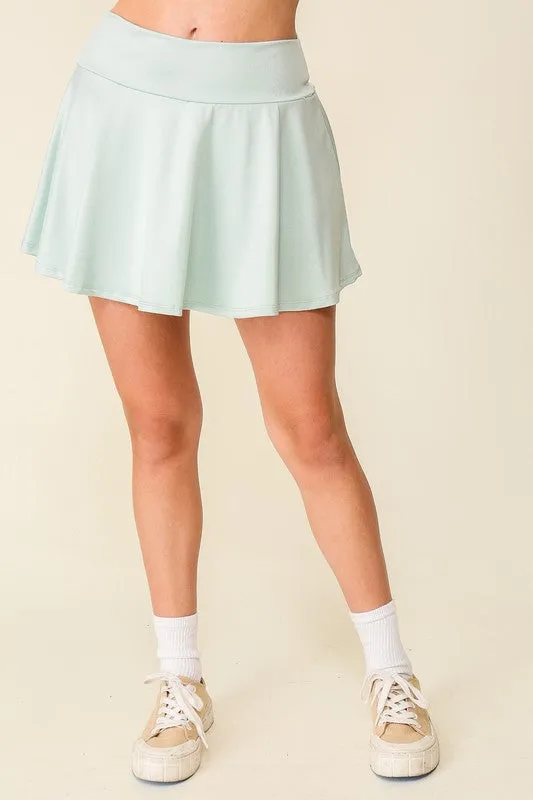 Mint Tennis Babe ITY Skort