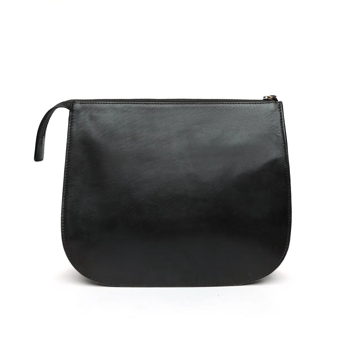 Modern Black Leather Sleek Look Ladies Bag By Brune & Bareskin