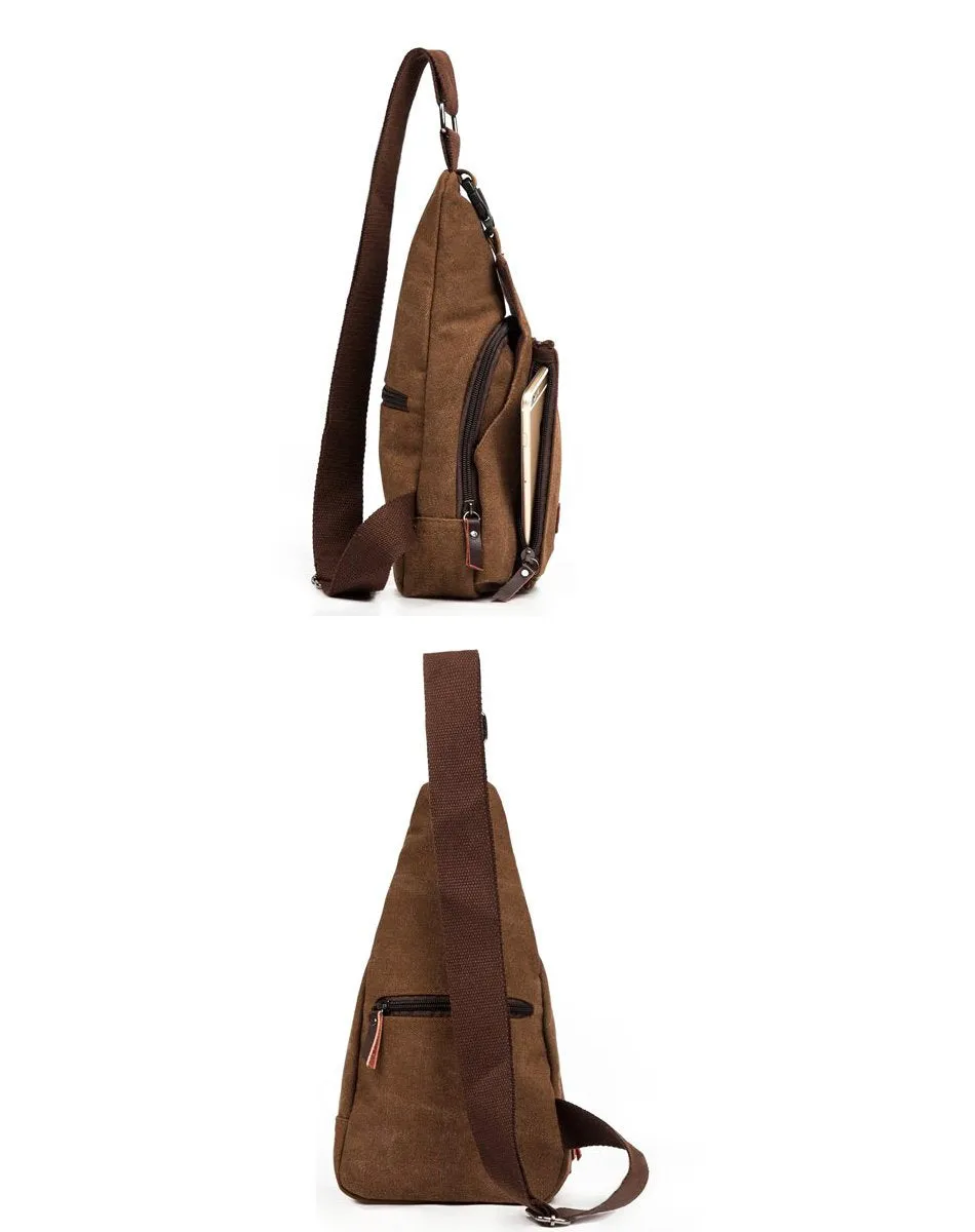 Modern Canvas Crossbody/Sling Bag - 3 Colors