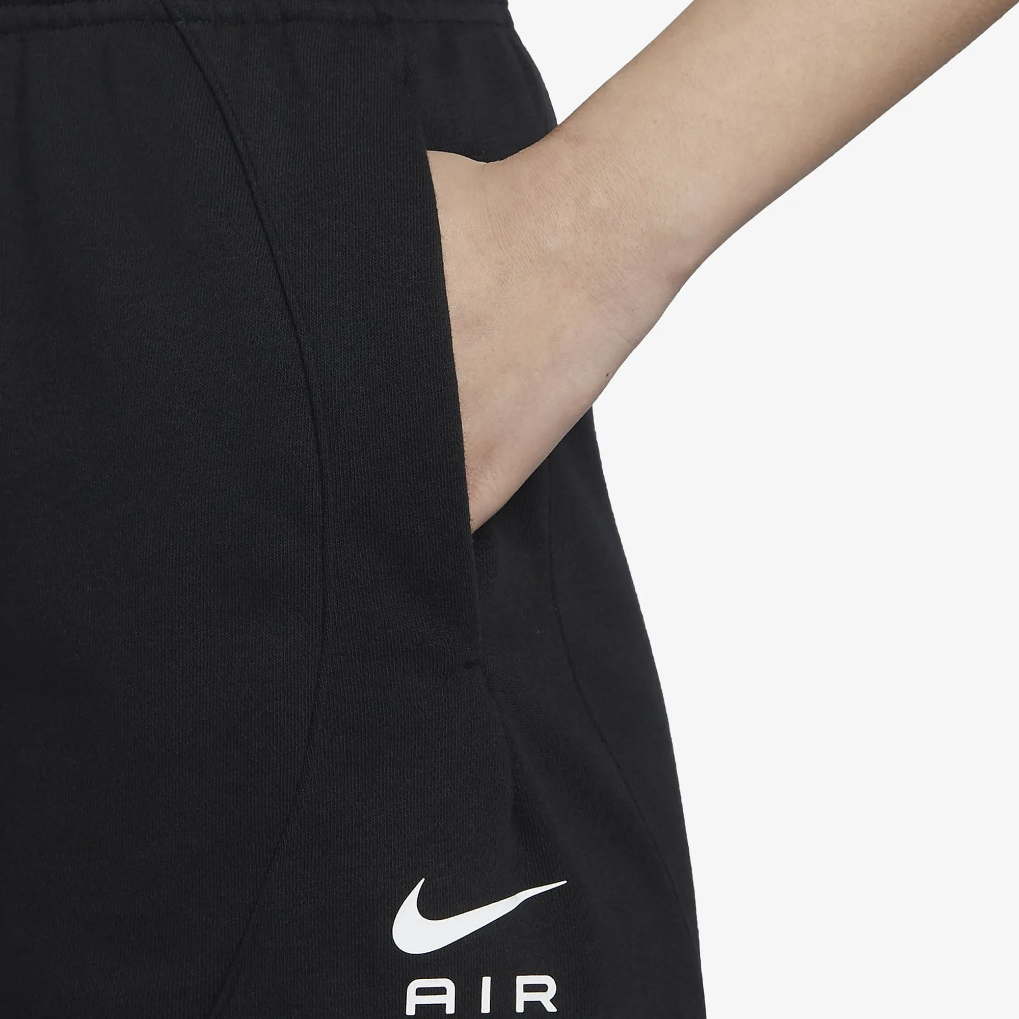 Nike | WMN'S MID RISE FLEECE SHORTS  { BLACK