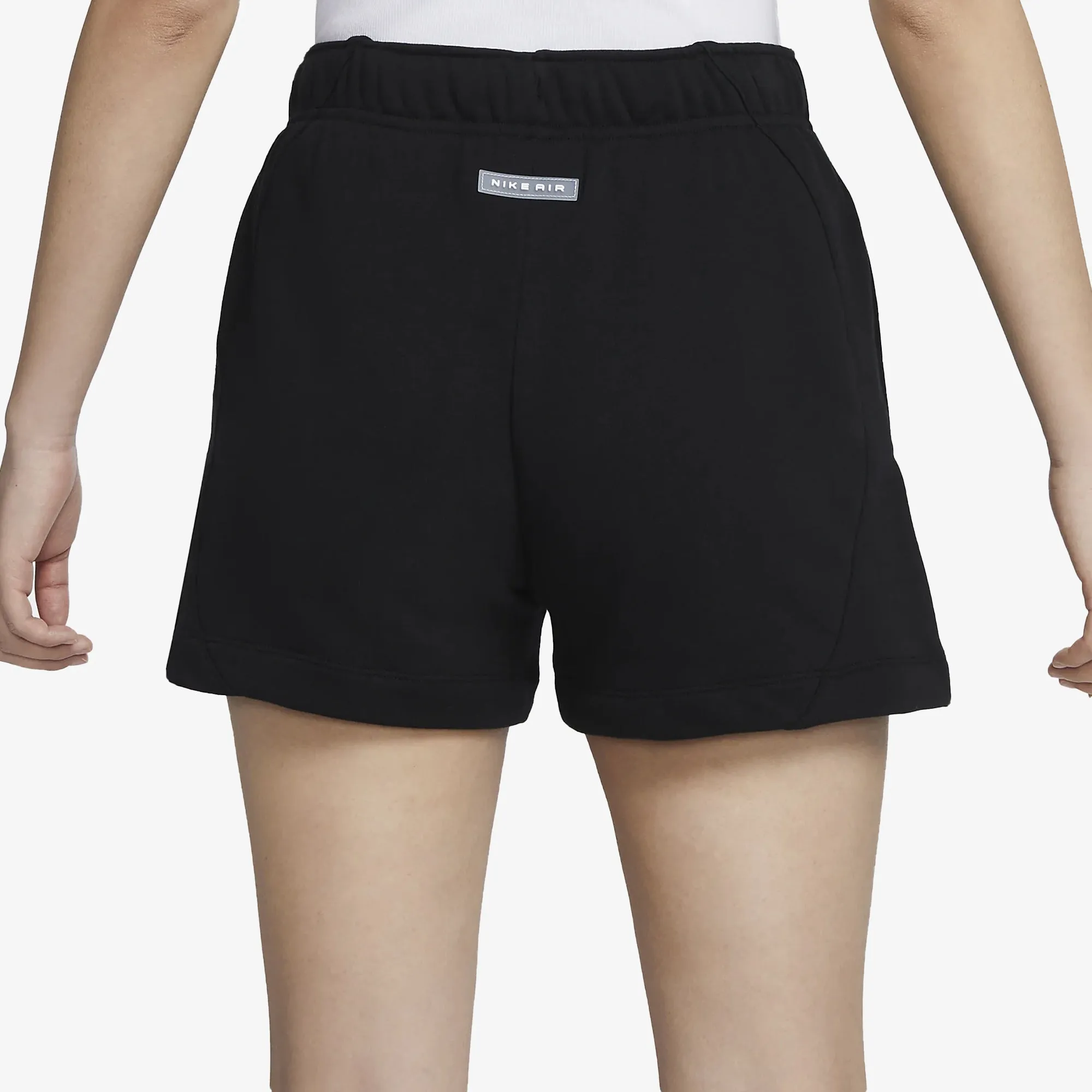 Nike | WMN'S MID RISE FLEECE SHORTS  { BLACK