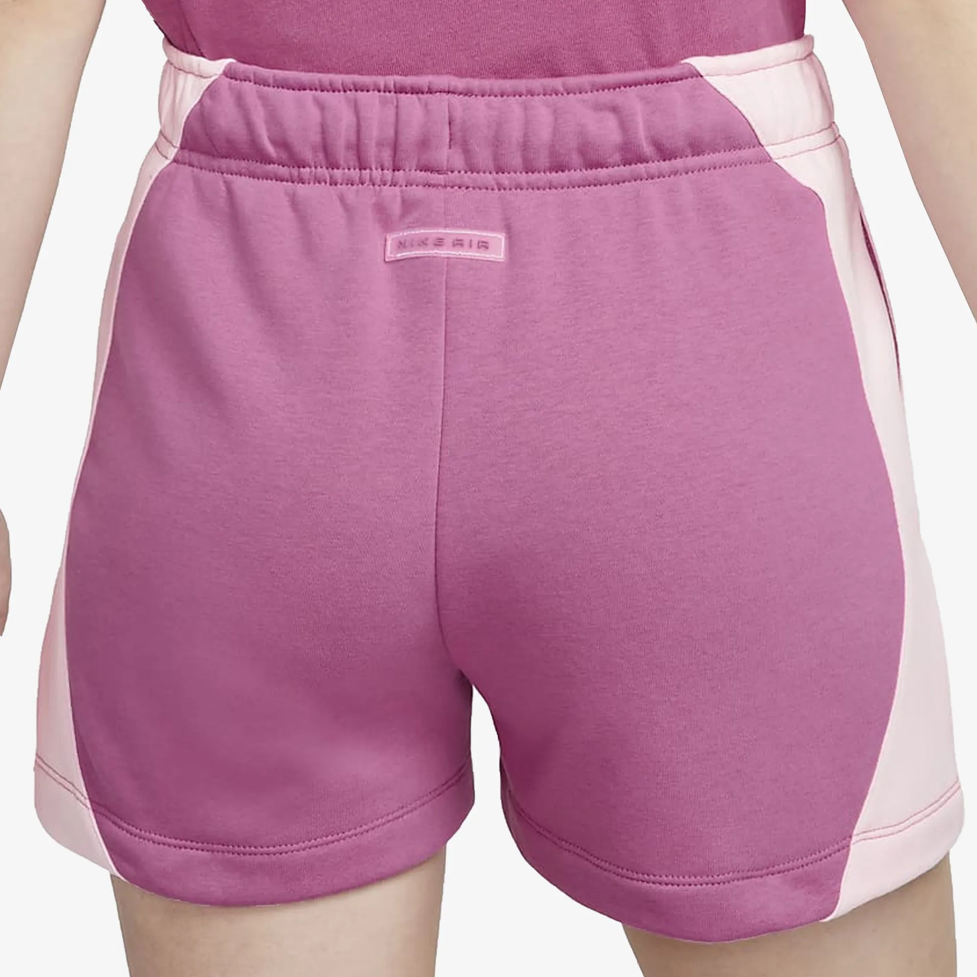 Nike | WMN'S MID-RISE FLEECE SHORTS  { COSMIC FUCHSIA/PINK FOAM /COSMIC FUCHSIA